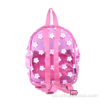 Mochila transparente rosa rosa alada de la escuela de moda